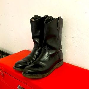 Black Red Wing Boots